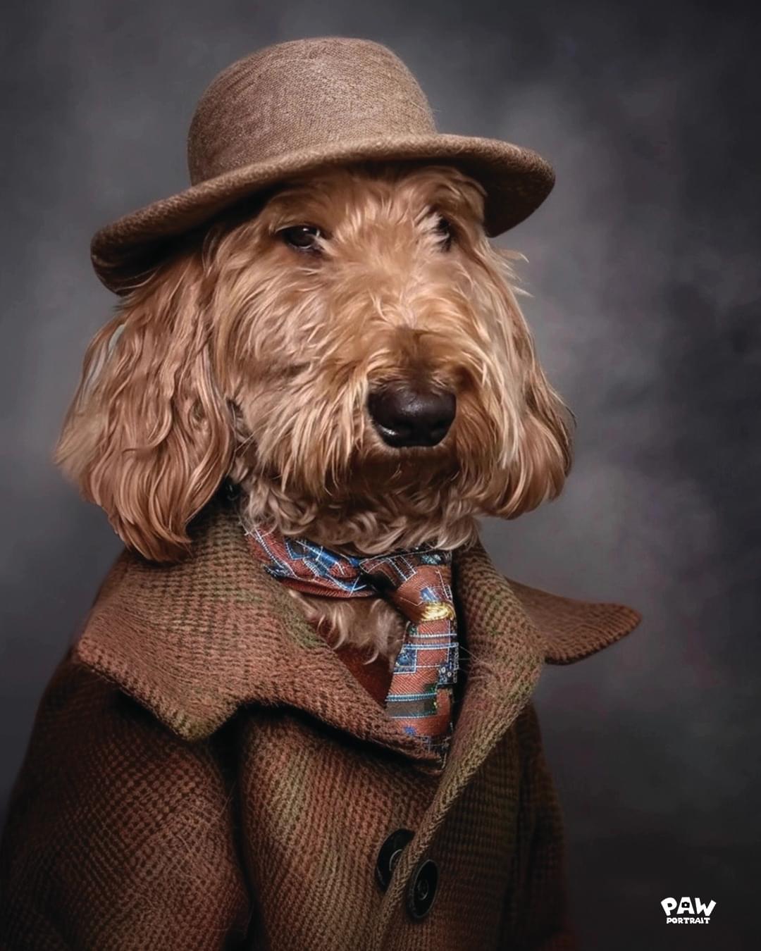 paw dog portrait 